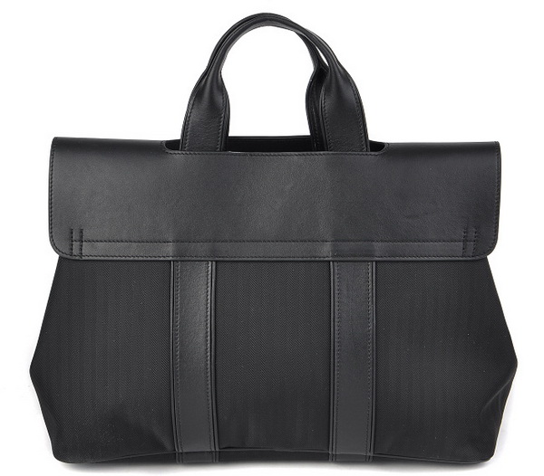 Best Hermes Canvas Handbags Black 509001